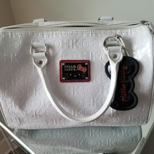 Medium white with red detail Hello Kitty bag